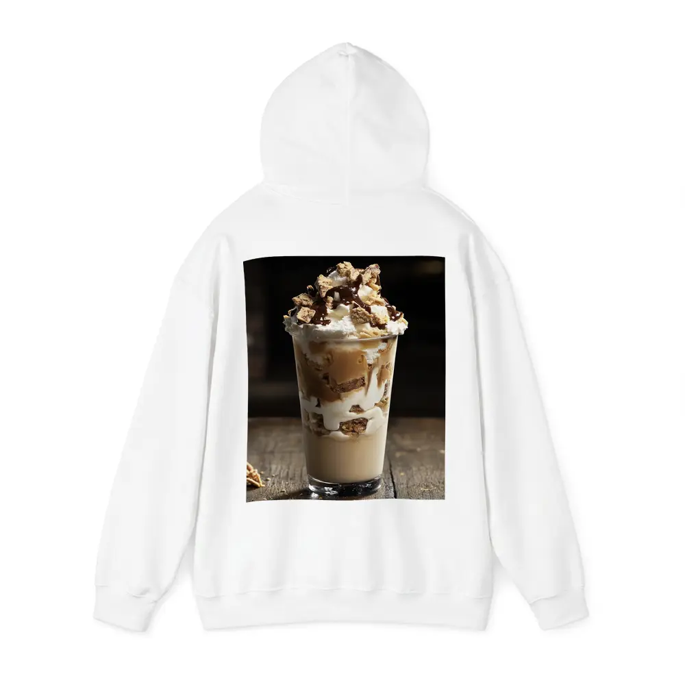 Chocolate Brownie Dessert Cup Rustic Table – Hoodies