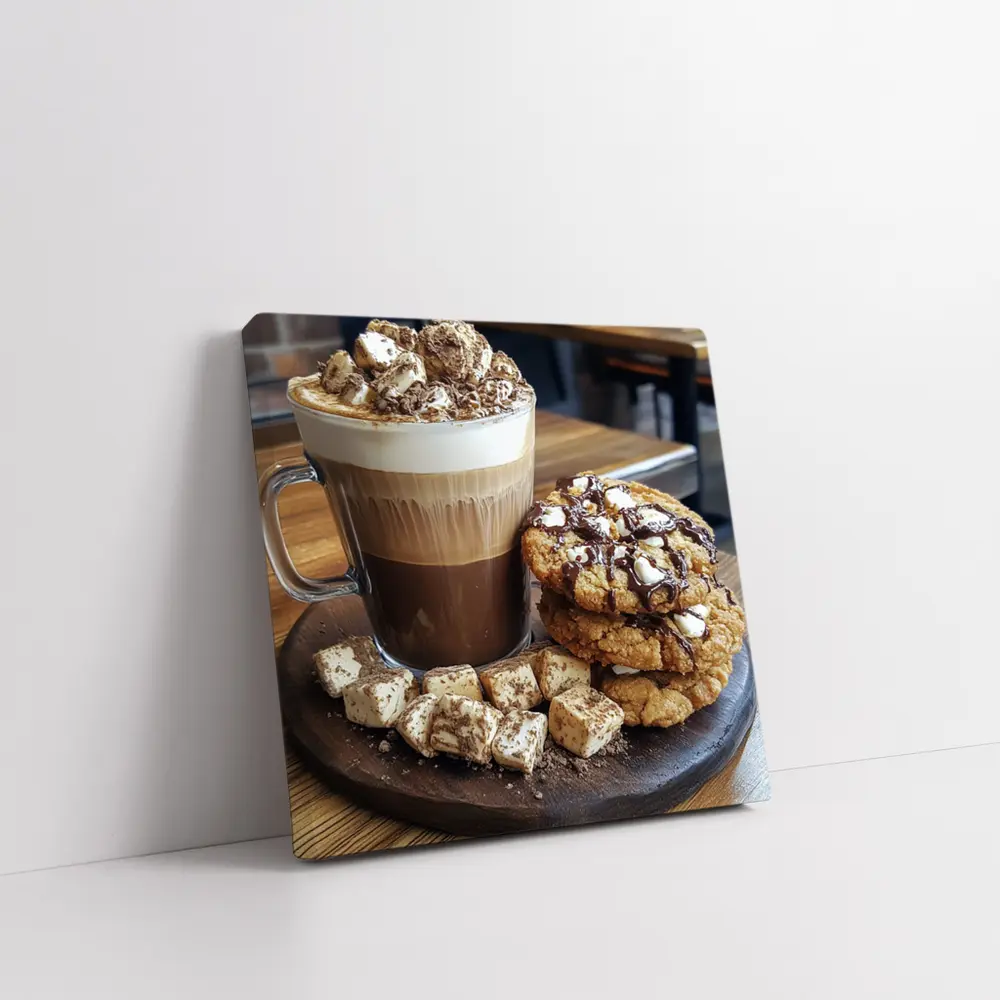 Hot Chocolate Latte Cookies Marshmallows Cafe – Wall Art