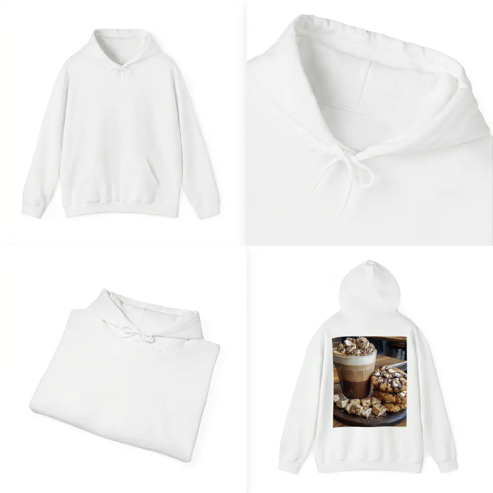 Hot Chocolate Latte Cookies Marshmallows Cafe – Hoodies