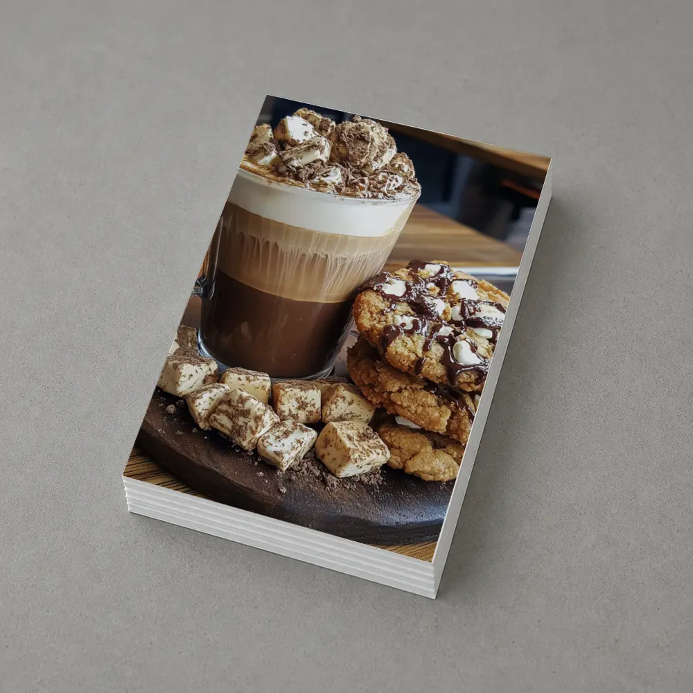Hot Chocolate Latte Cookies Marshmallows Cafe – Postcards