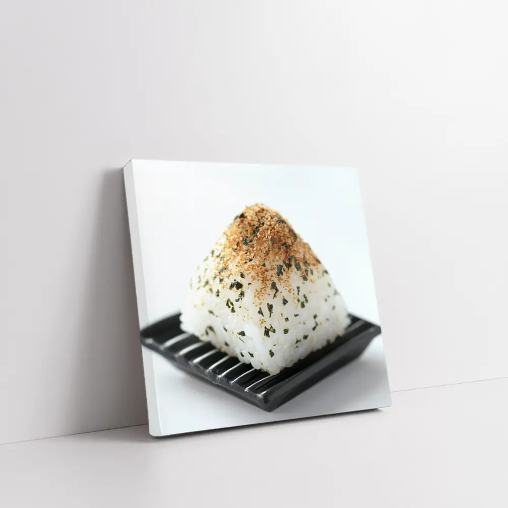 Japanese Onigiri Rice Ball Black Plate – Wall Art