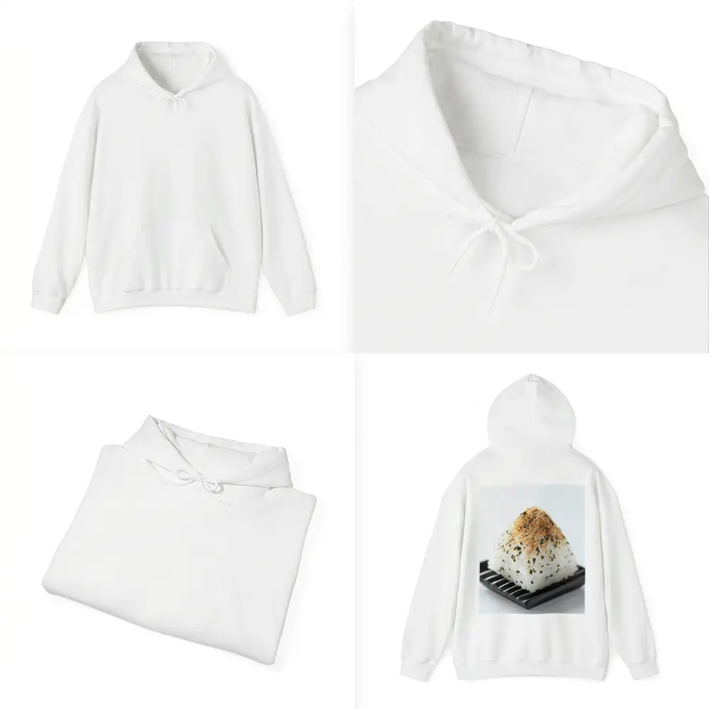Japanese Onigiri Rice Ball Black Plate – Hoodies