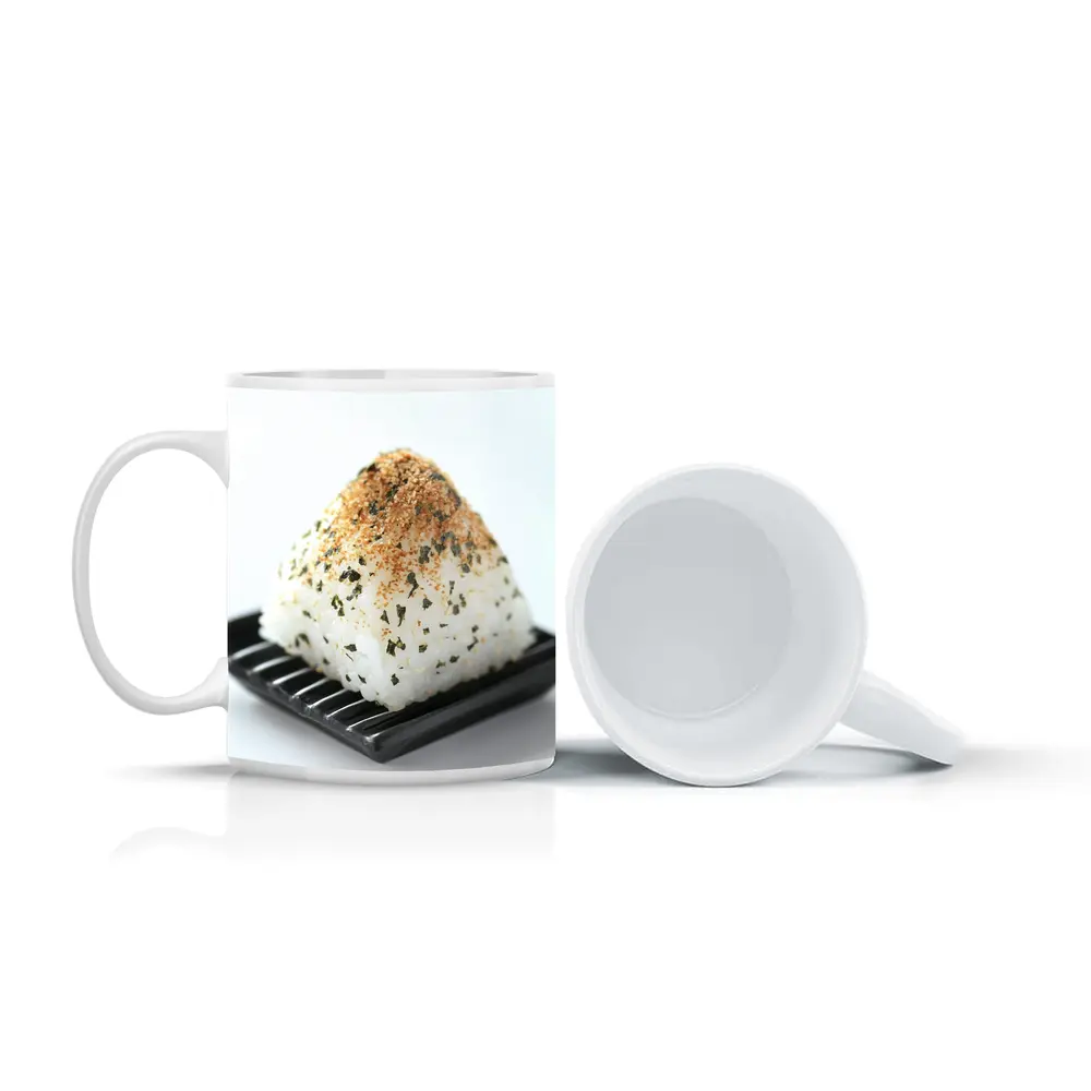Japanese Onigiri Rice Ball Black Plate – Mugs