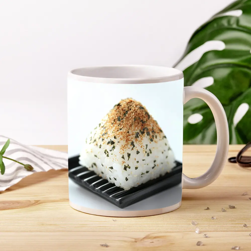 Japanese Onigiri Rice Ball Black Plate – Mugs