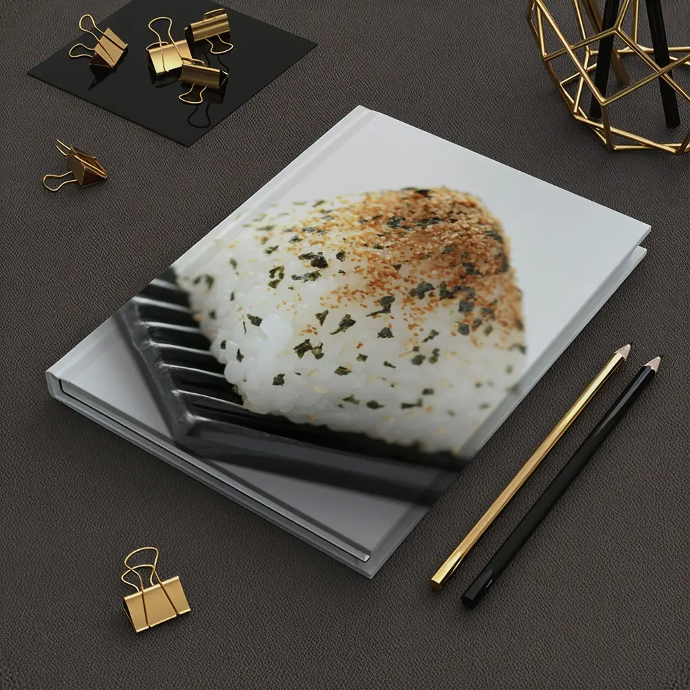 Japanese Onigiri Rice Ball Black Plate – Notebooks