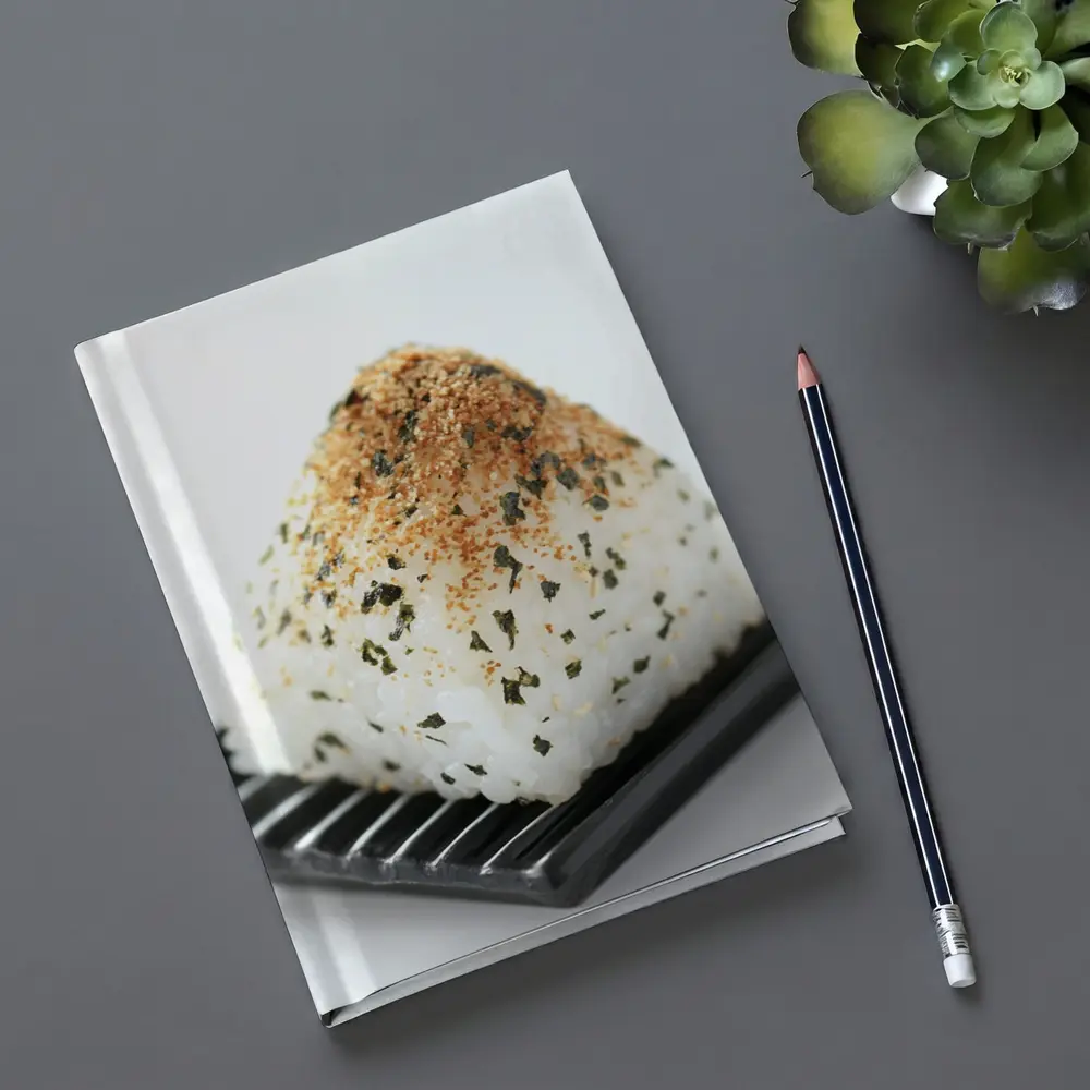 Japanese Onigiri Rice Ball Black Plate – Notebooks