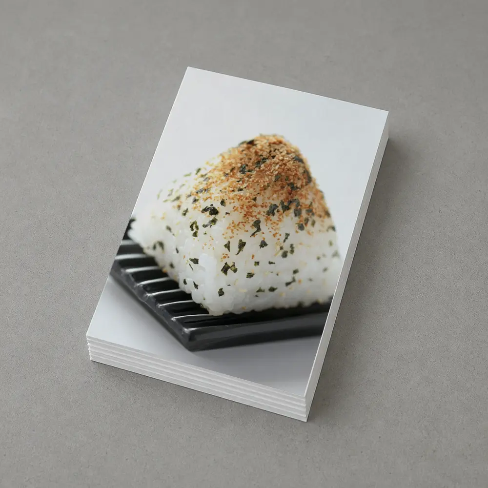 Japanese Onigiri Rice Ball Black Plate – Postcards