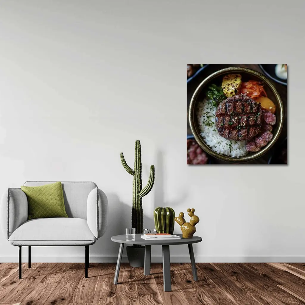 Grilled Beef Rice Bowl Korean Style – Wall Art