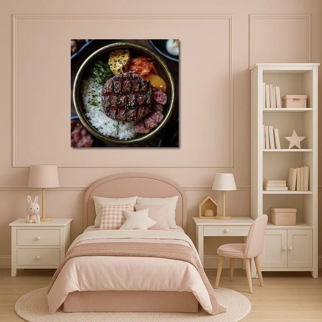 Grilled Beef Rice Bowl Korean Style – Wall Art