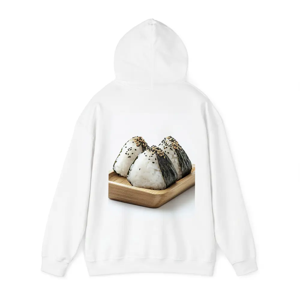 Onigiri Rice Balls on Wooden Tray – Hoodies