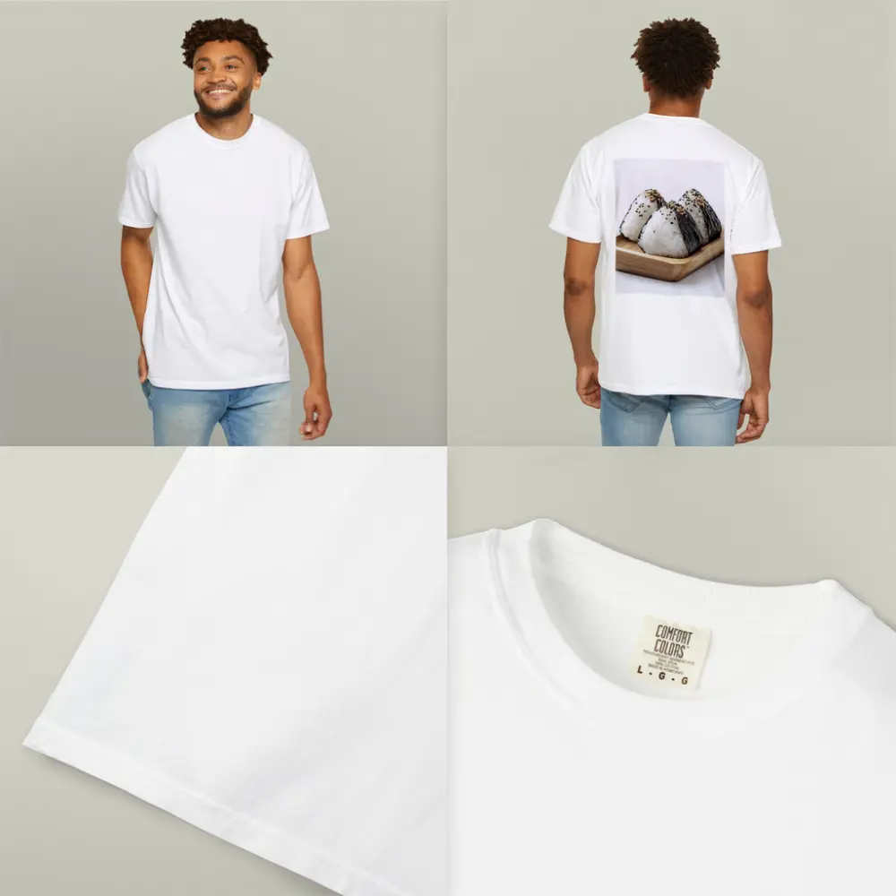Onigiri Rice Balls on Wooden Tray – T-Shirts