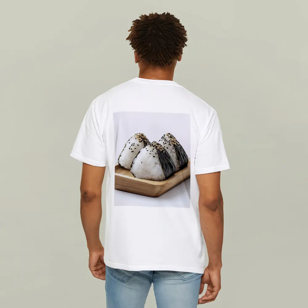 Onigiri Rice Balls on Wooden Tray – T-Shirts