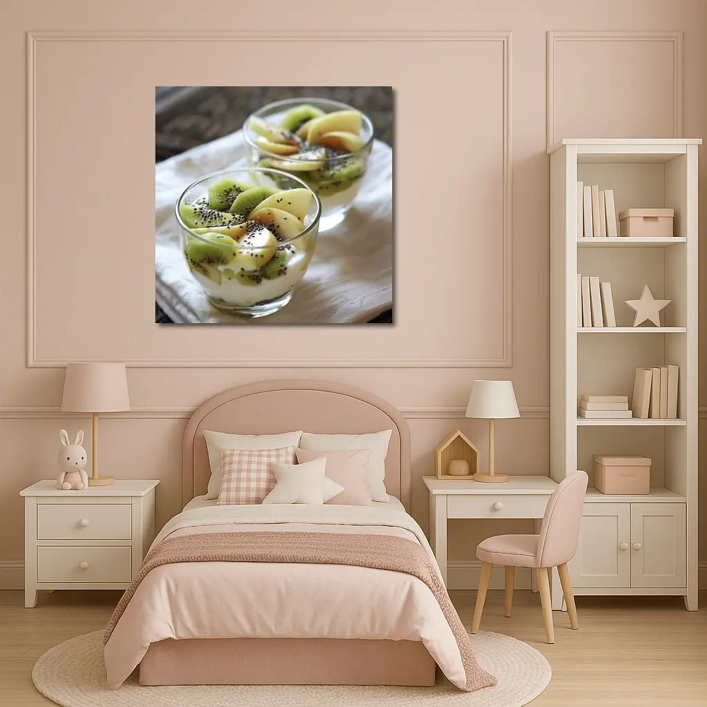 Kiwi Fruit Yogurt Cups Chia Seeds – Wall Art