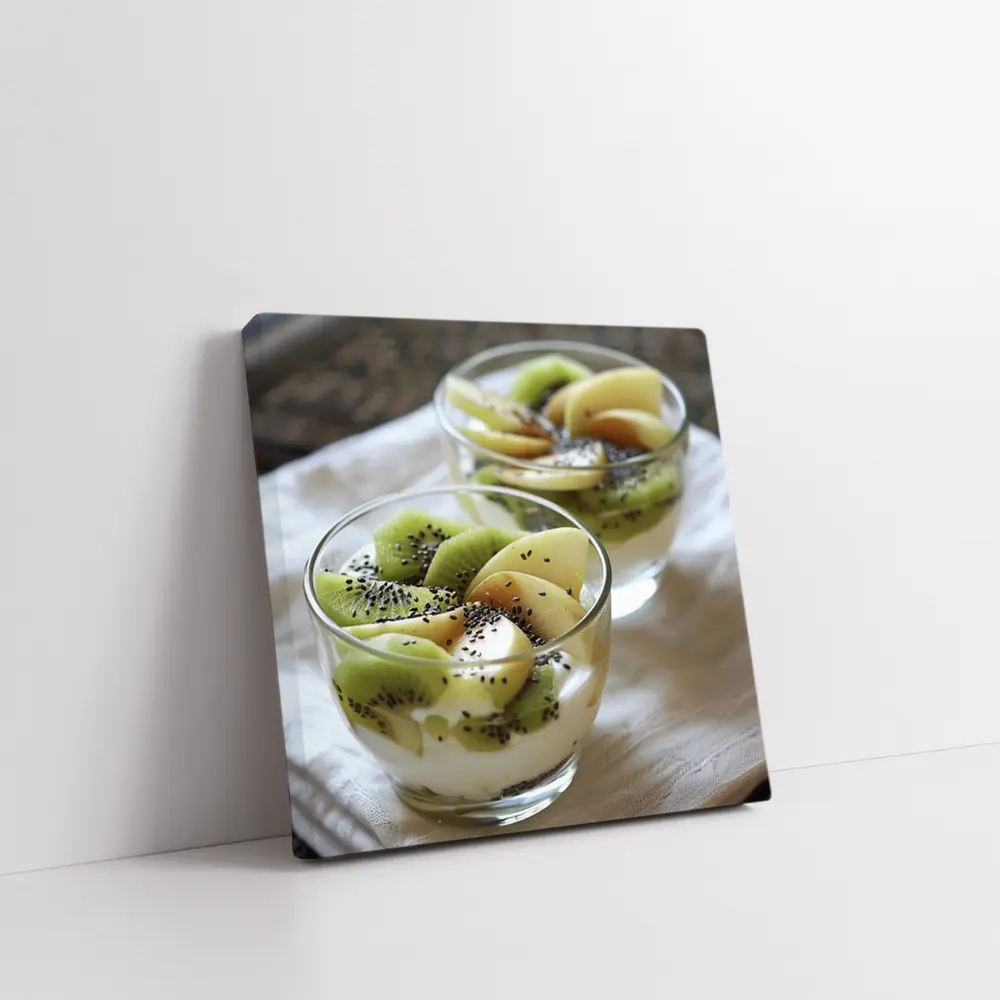 Kiwi Fruit Yogurt Cups Chia Seeds – Wall Art