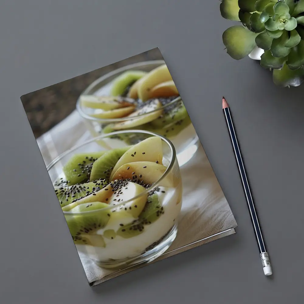 Kiwi Fruit Yogurt Cups Chia Seeds – Notebooks