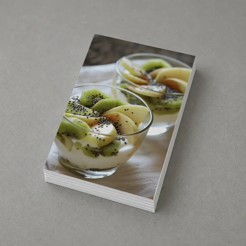 Kiwi Fruit Yogurt Cups Chia Seeds – Postcards