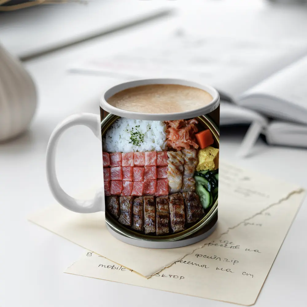 Japanese Wagyu Beef Rice Bowl Food – Mugs
