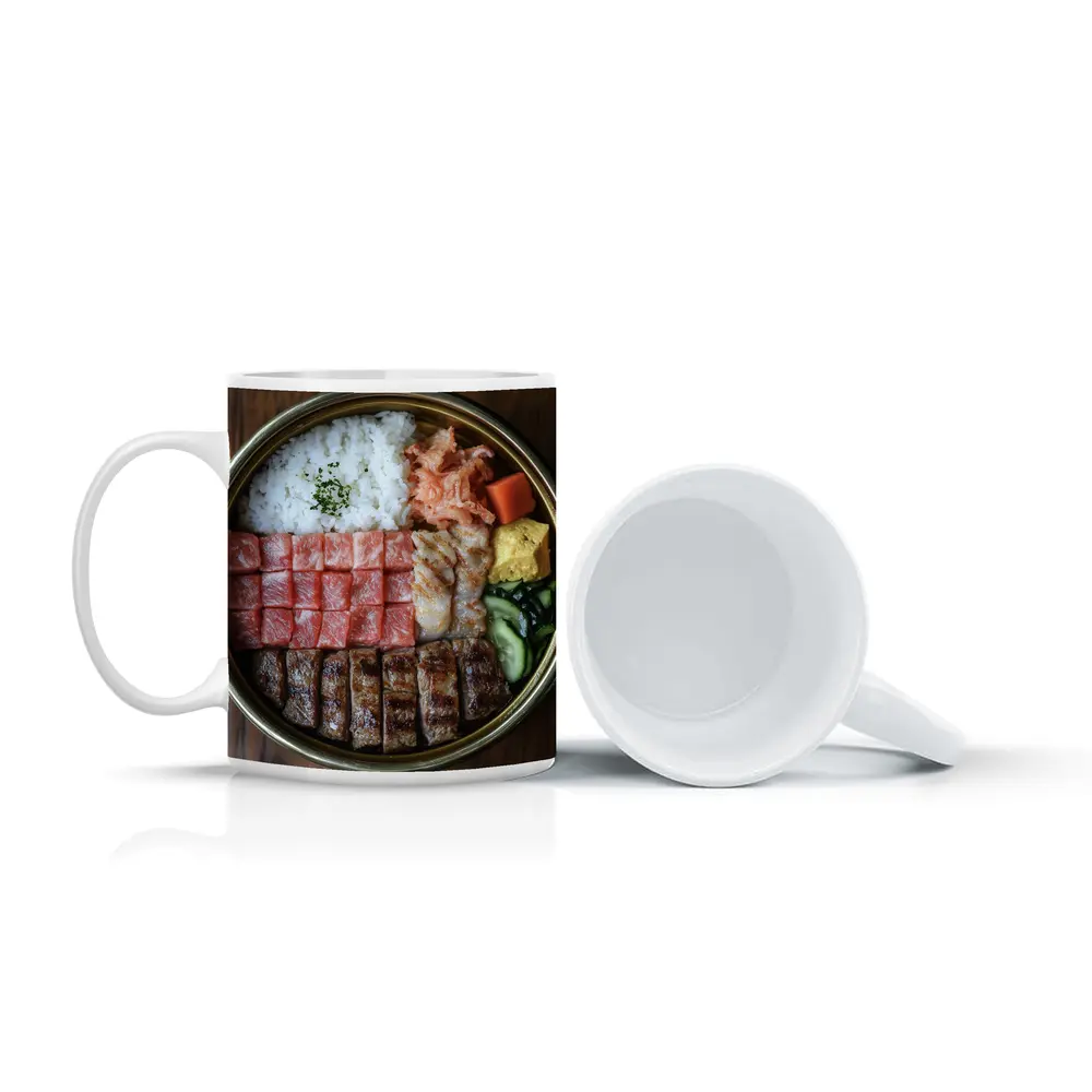 Japanese Wagyu Beef Rice Bowl Food – Mugs