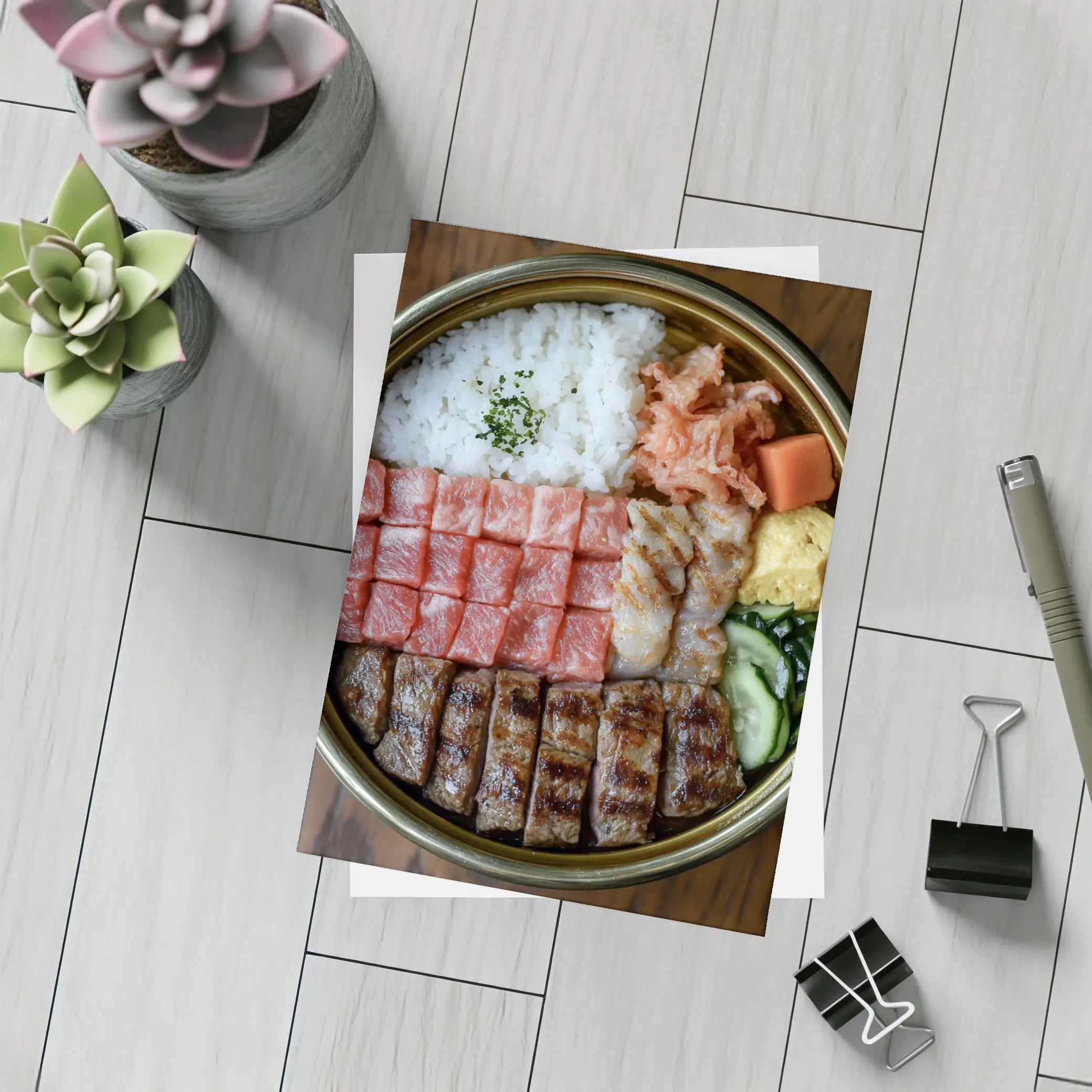Japanese Wagyu Beef Rice Bowl Food – Postcards
