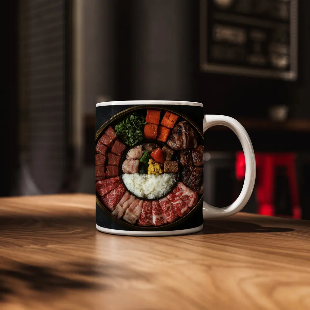 Korean BBQ Meat Platter With Rice – Mugs