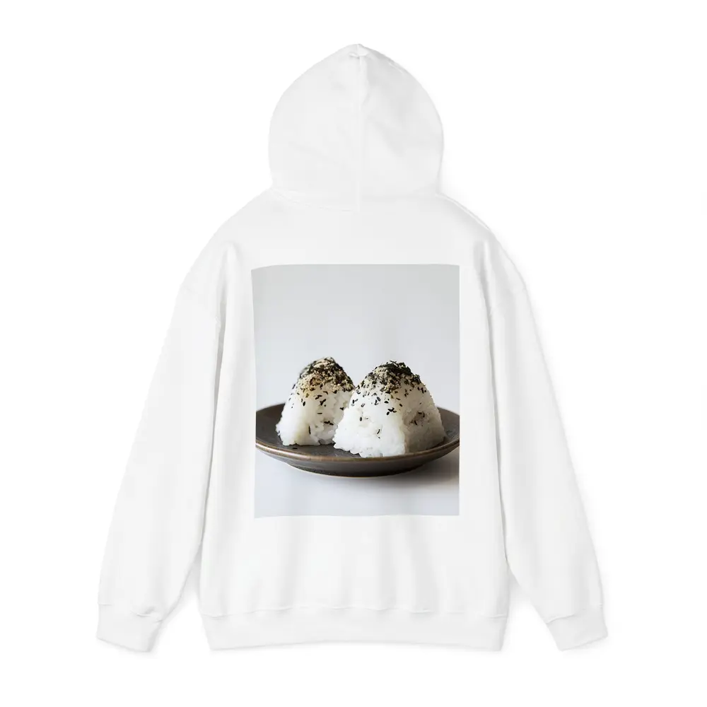 Japanese Onigiri Rice Balls on Plate – Hoodies