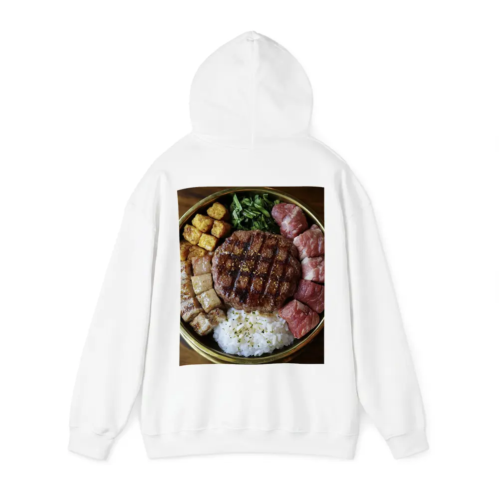 Grilled Burger Rice Bowl Meat Platter – Hoodies