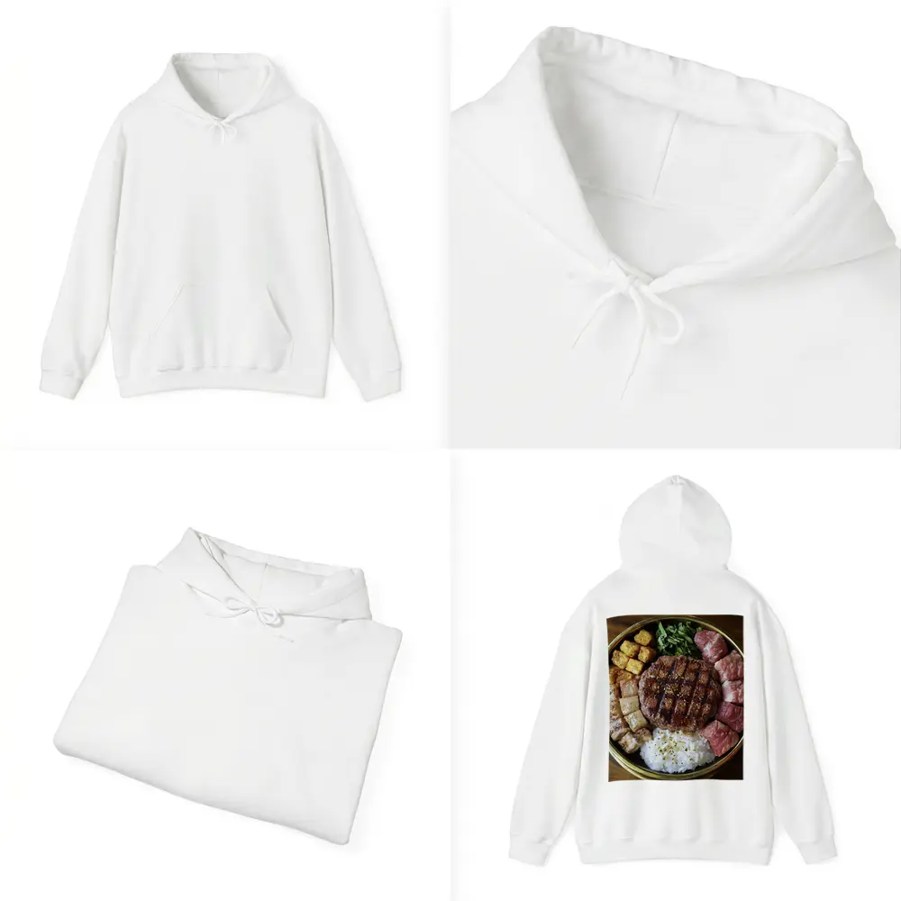 Grilled Burger Rice Bowl Meat Platter – Hoodies