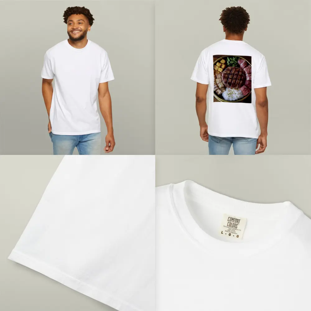 Grilled Burger Rice Bowl Meat Platter – T-Shirts