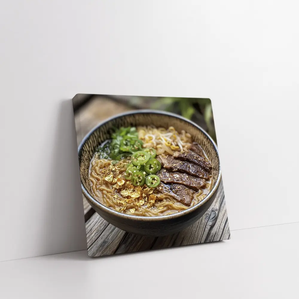 Beef Ramen Bowl With Gold Flakes – Wall Art
