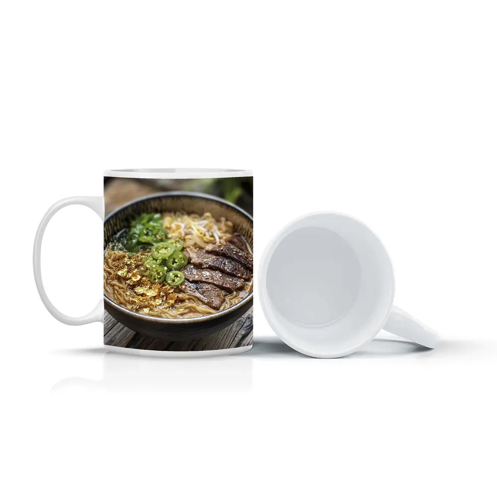 Beef Ramen Bowl With Gold Flakes – Mugs
