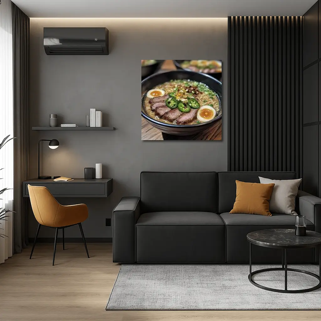 Spicy Ramen Bowl With Braised Beef – Wall Art