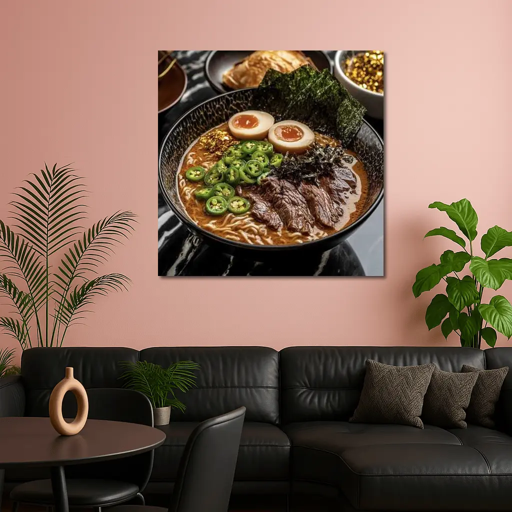 Rich Ramen Bowl With Beef And Nori – Wall Art