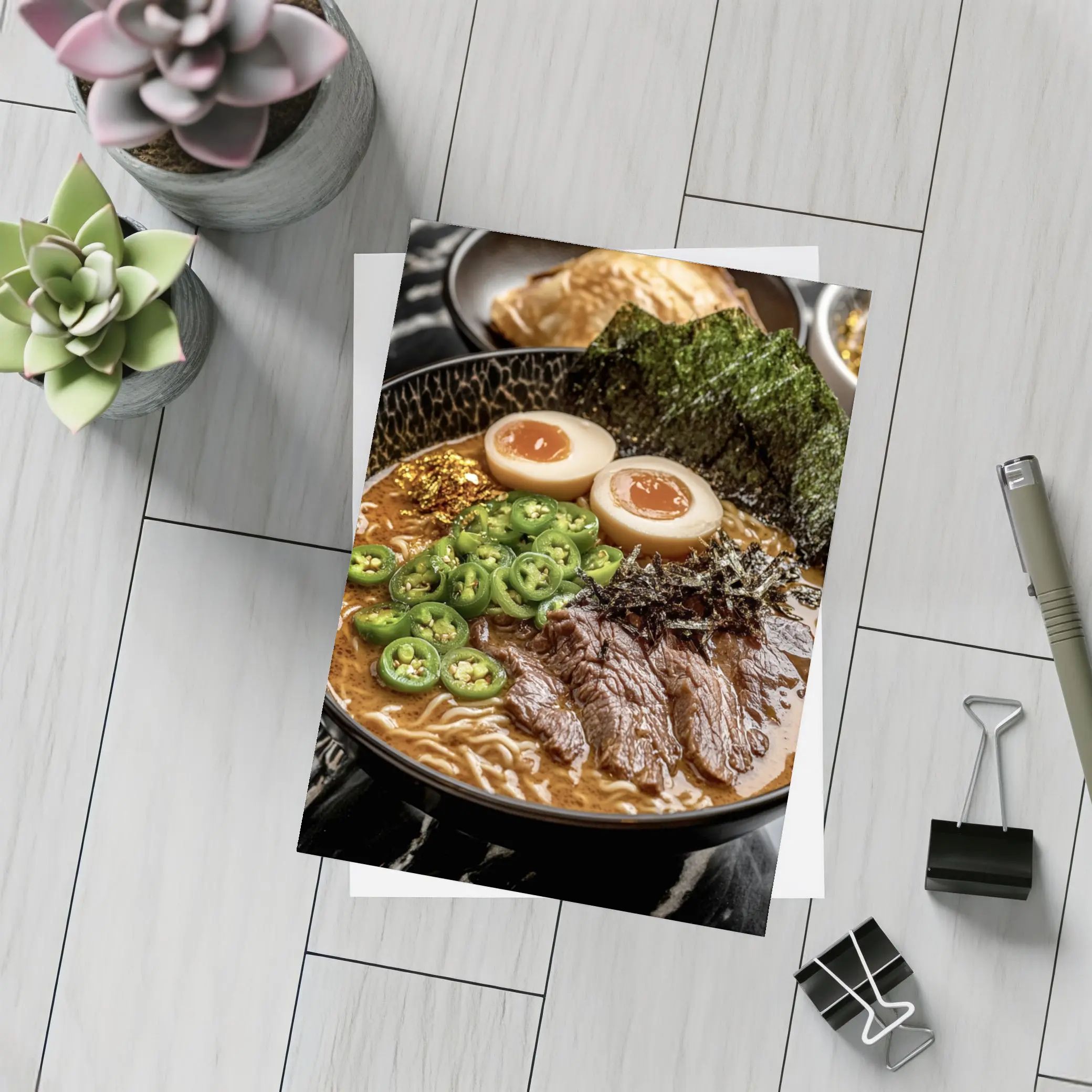 Rich Ramen Bowl With Beef And Nori – Postcards