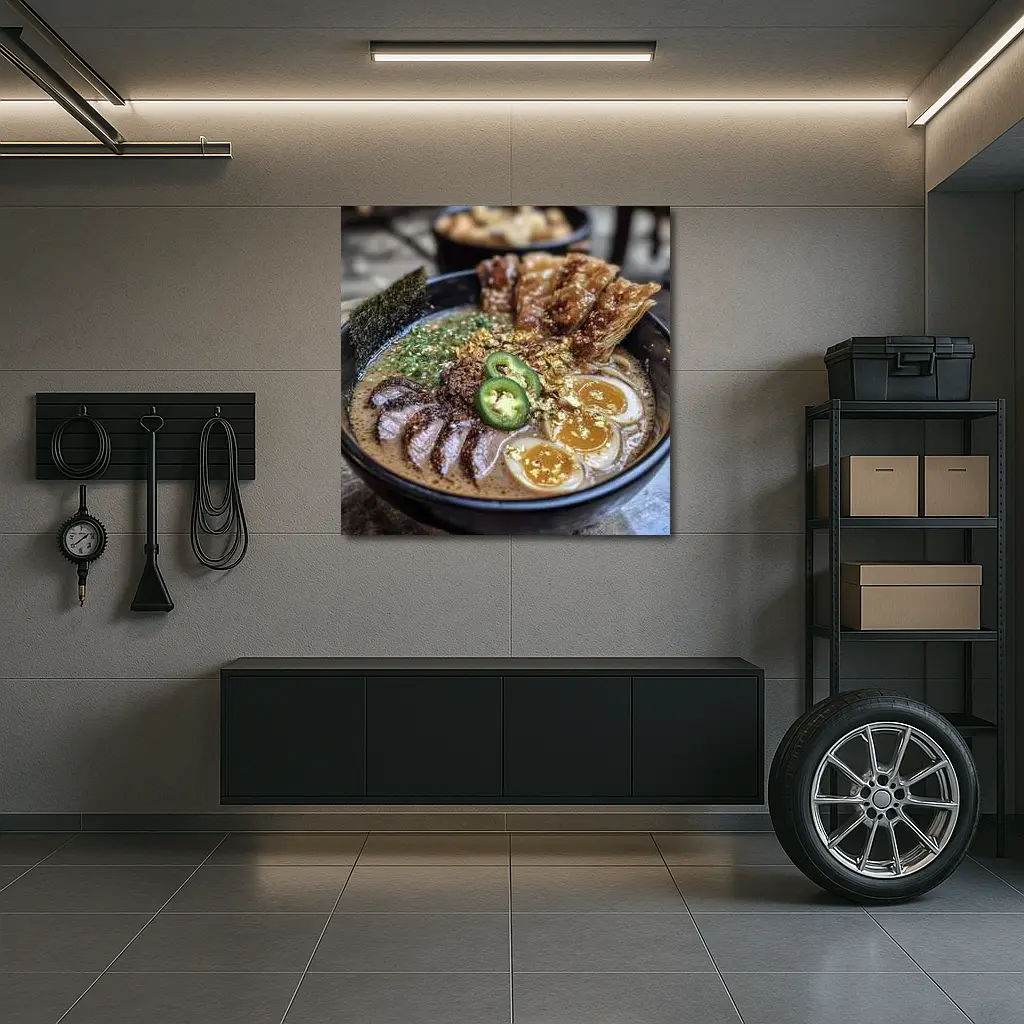 Tonkotsu Ramen Bowl With Gold Leaf Toppings – Wall Art