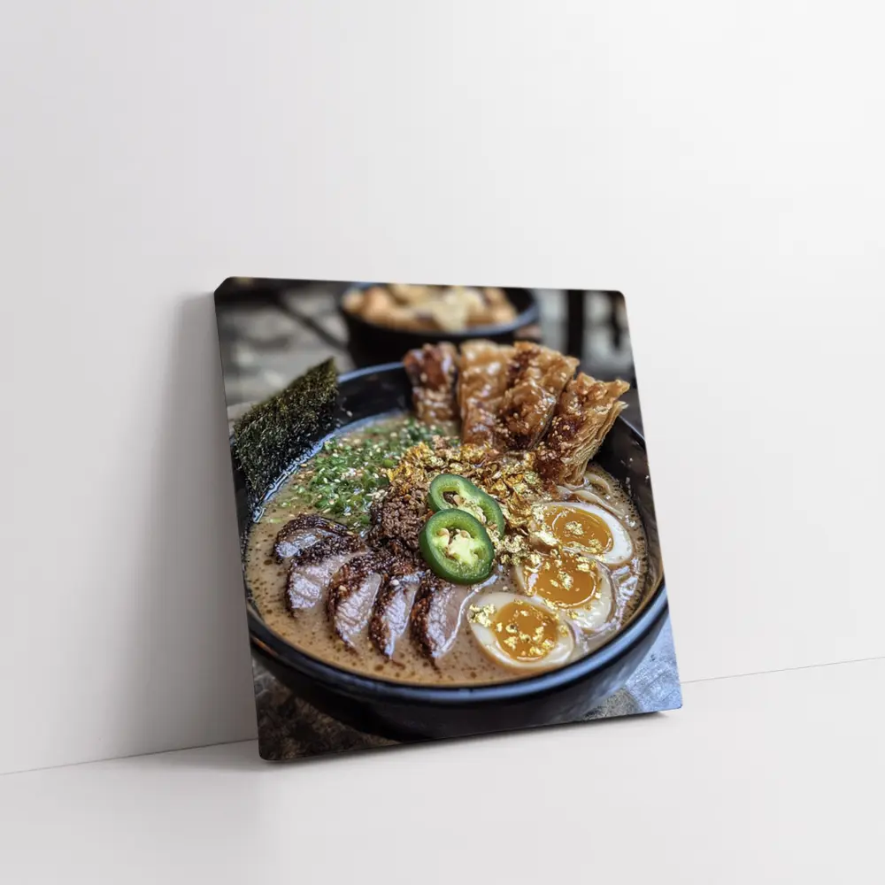 Tonkotsu Ramen Bowl With Gold Leaf Toppings – Wall Art
