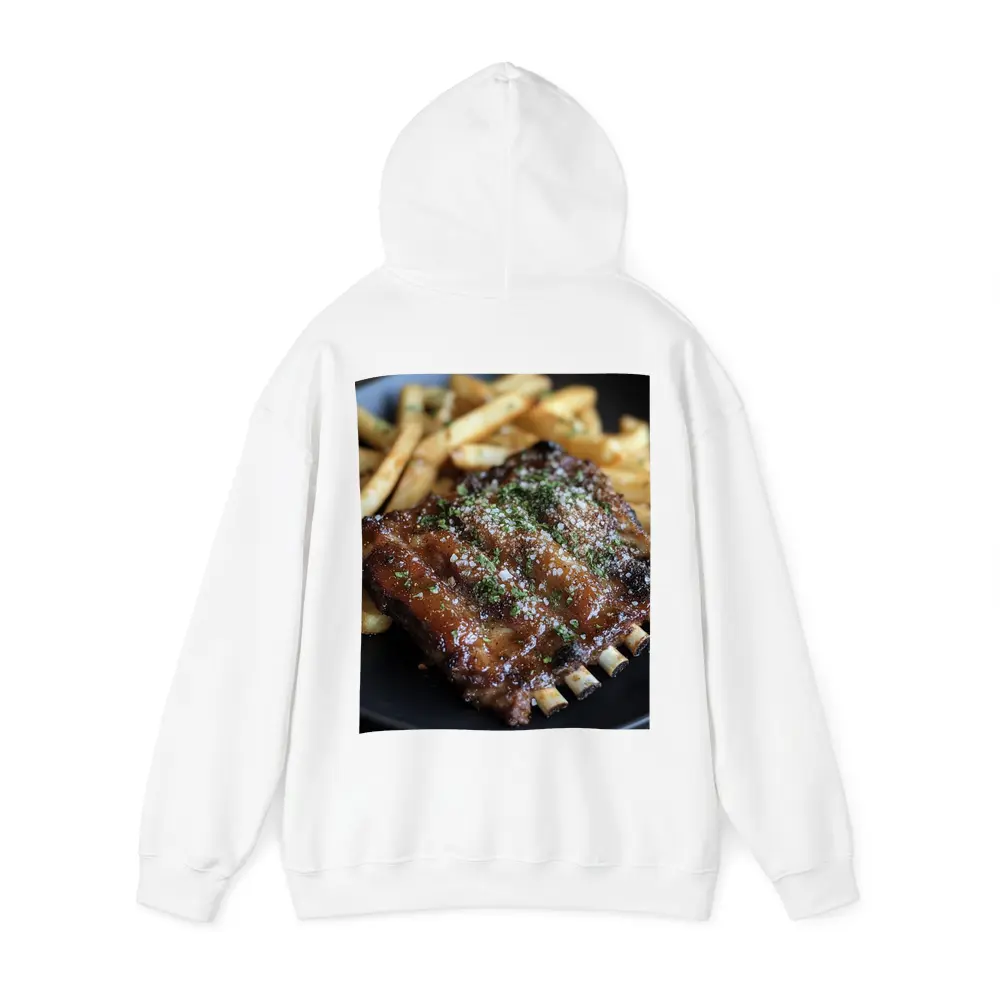 BBQ Ribs With Fries Dark Plate – Hoodies