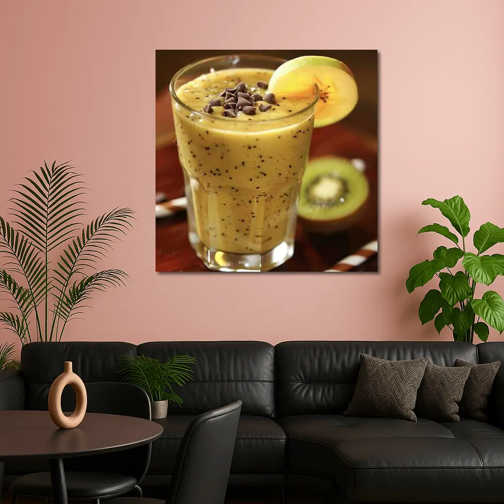 Kiwi Mango Smoothie With Chocolate Chips – Wall Art