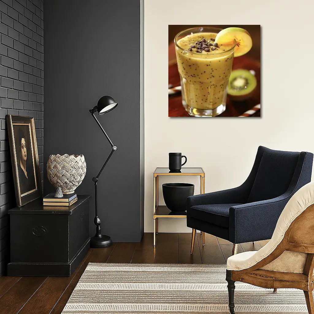 Kiwi Mango Smoothie With Chocolate Chips – Wall Art