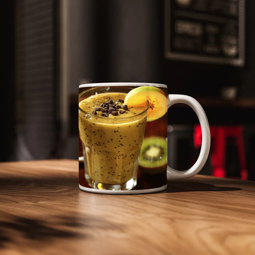 Kiwi Mango Smoothie With Chocolate Chips – Mugs