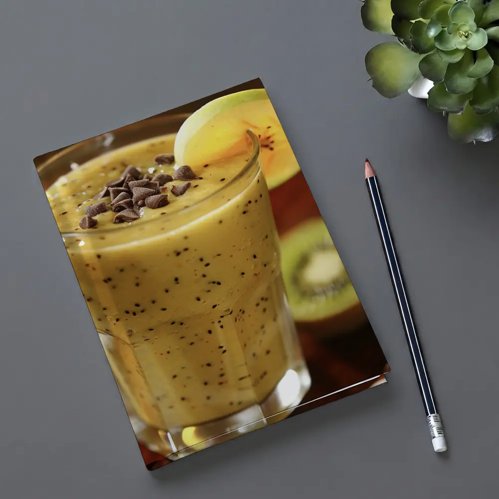 Kiwi Mango Smoothie With Chocolate Chips – Notebooks