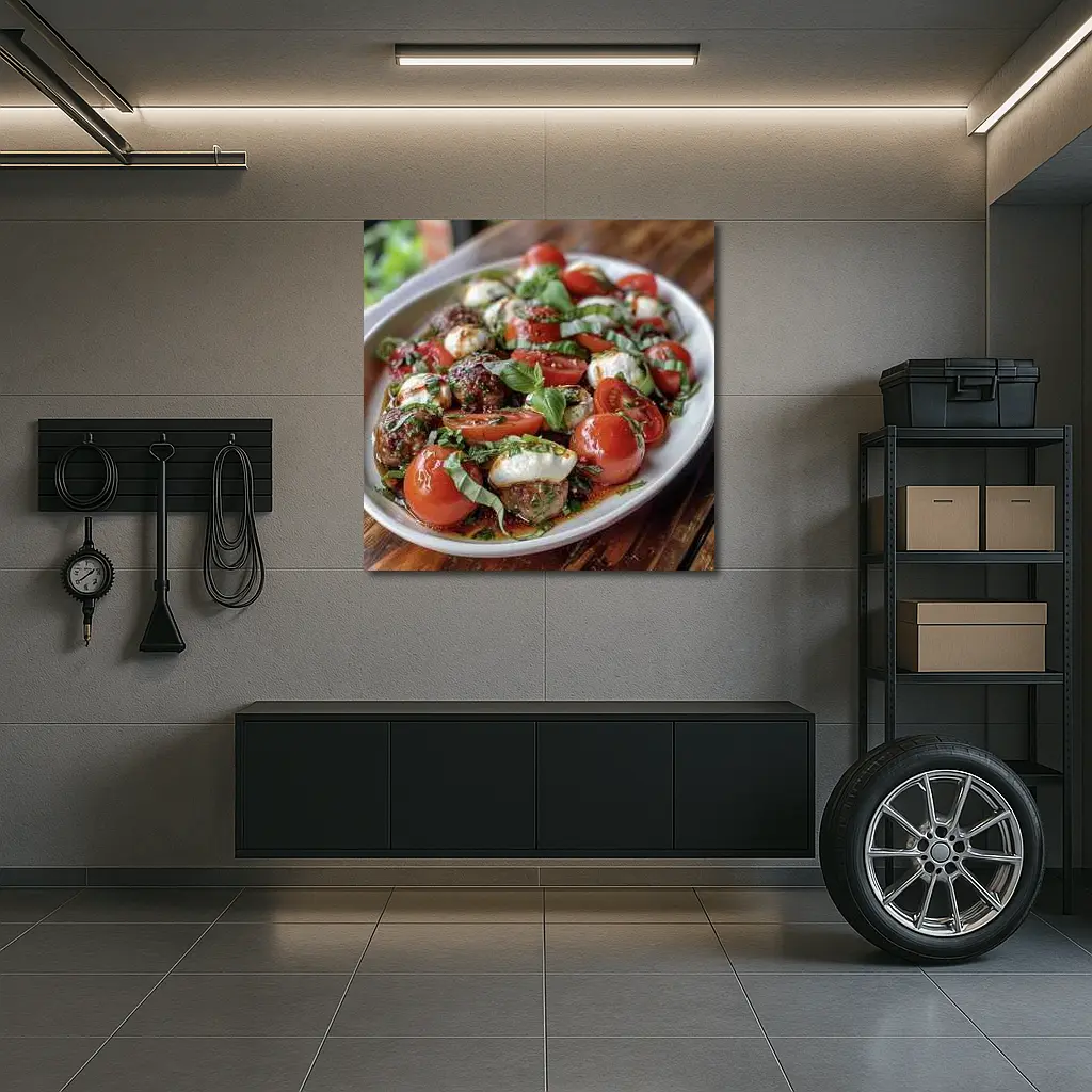 Caprese Salad Mozzarella Tomatoes Fresh Basil – Wall Art