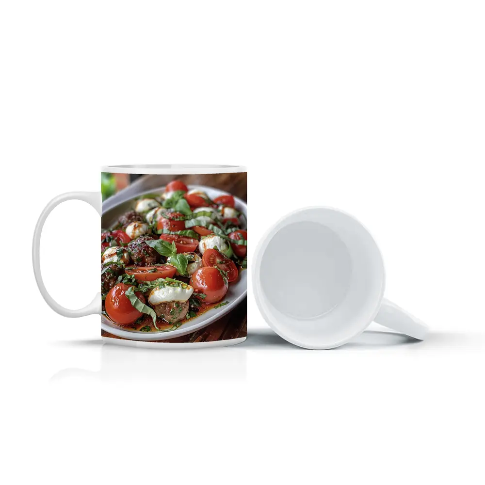 Caprese Salad Mozzarella Tomatoes Fresh Basil – Mugs