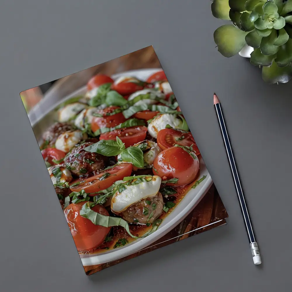 Caprese Salad Mozzarella Tomatoes Fresh Basil – Notebooks