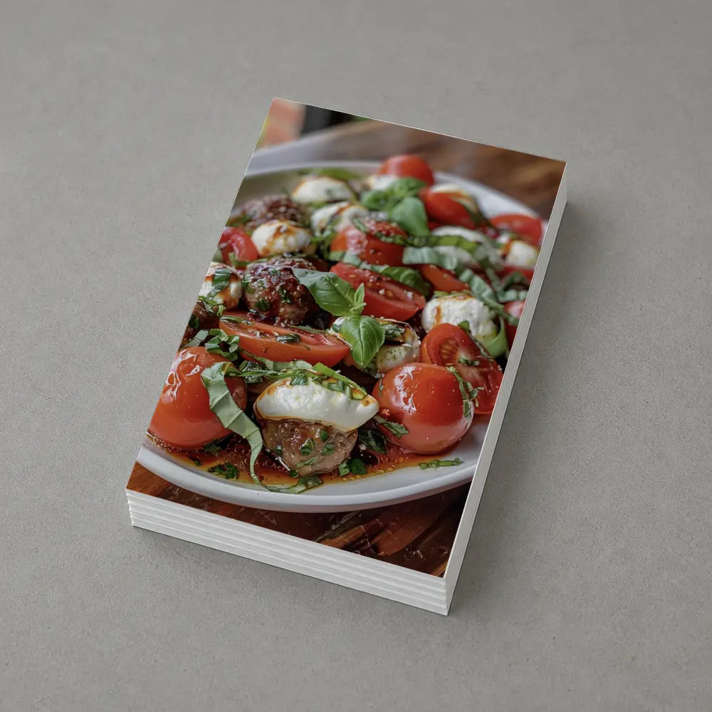 Caprese Salad Mozzarella Tomatoes Fresh Basil – Postcards