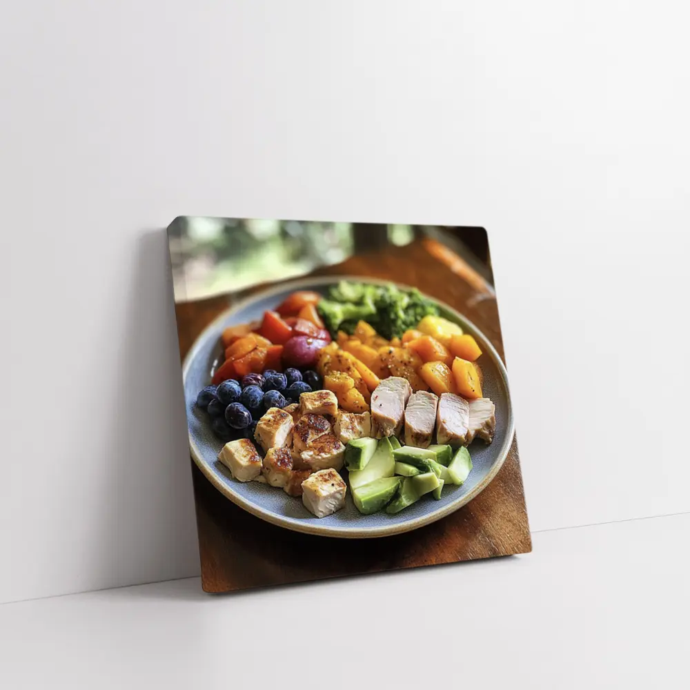 Healthy Chicken Bowl With Colorful Vegetables – Wall Art