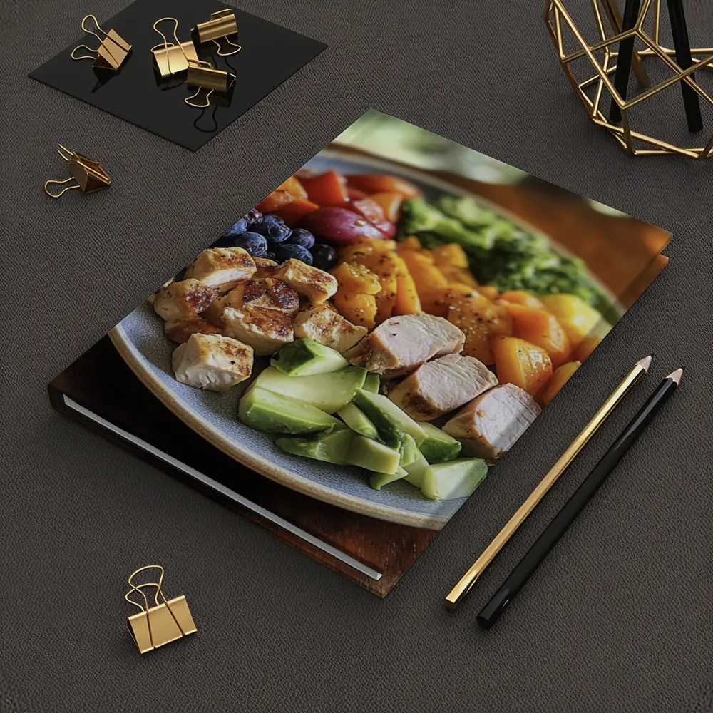 Healthy Chicken Bowl With Colorful Vegetables – Notebooks