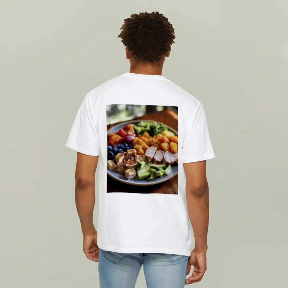 Healthy Chicken Bowl With Colorful Vegetables – T-Shirts