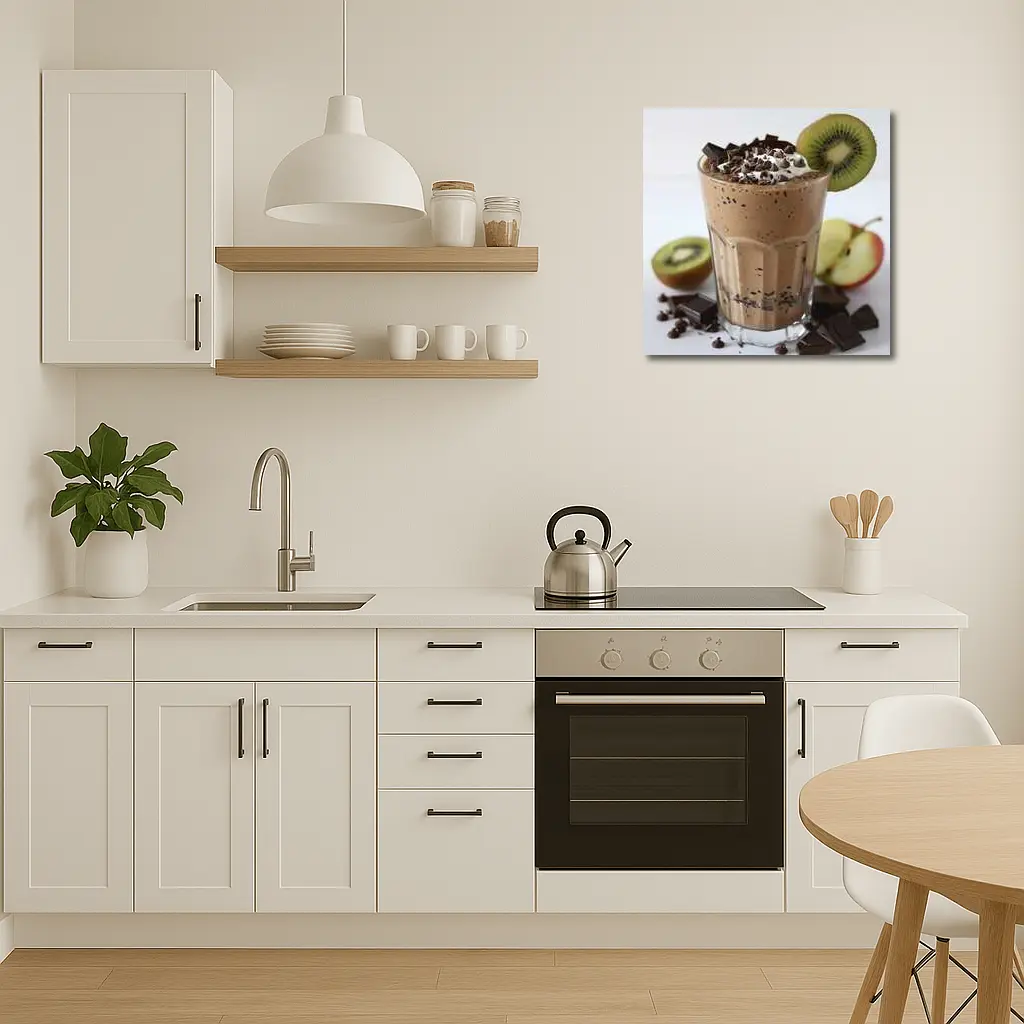 Chocolate Smoothie With Kiwi And Apple – Wall Art