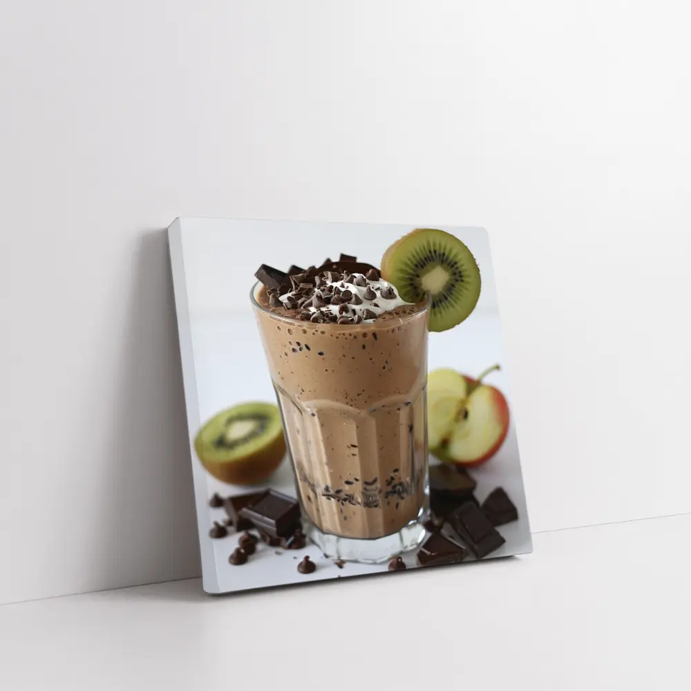 Chocolate Smoothie With Kiwi And Apple – Wall Art