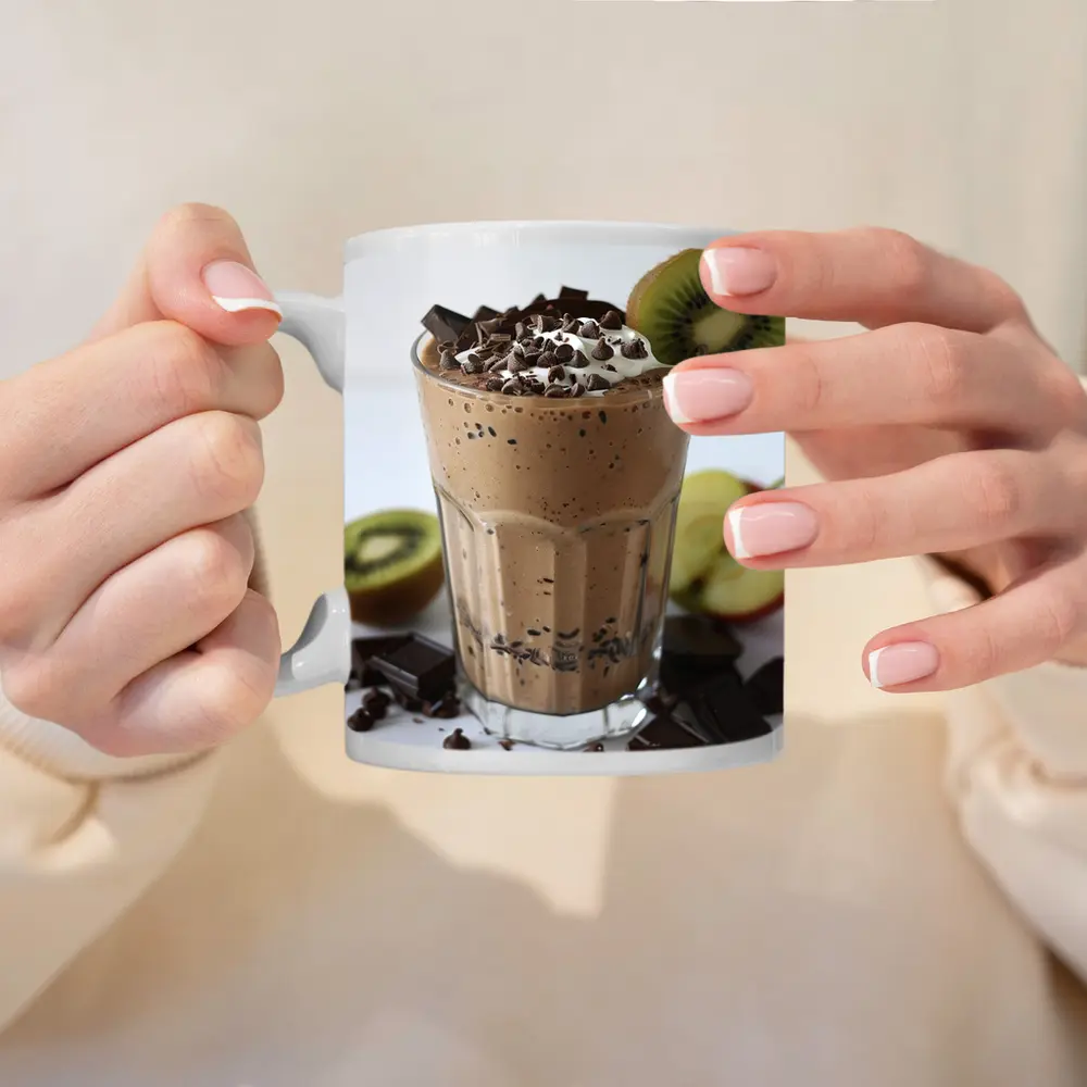 Chocolate Smoothie With Kiwi And Apple – Mugs